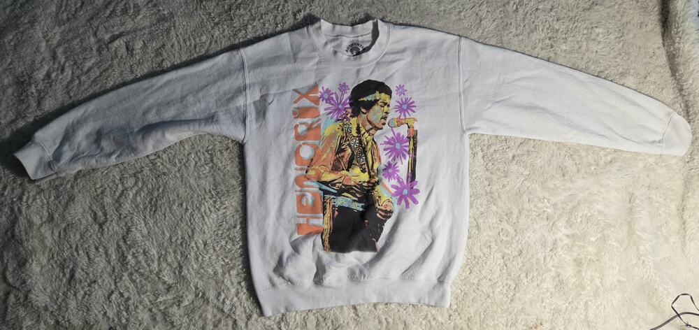 Jimi Hendrix Authentic Hendrix Graphic Crewneck Sweatshirt – Size Small